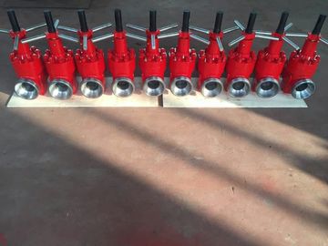 Red API 6A Mud Gate Valve، 2 &quot;Fig 1502 Forged Steel Gate Valve 15000 Psi